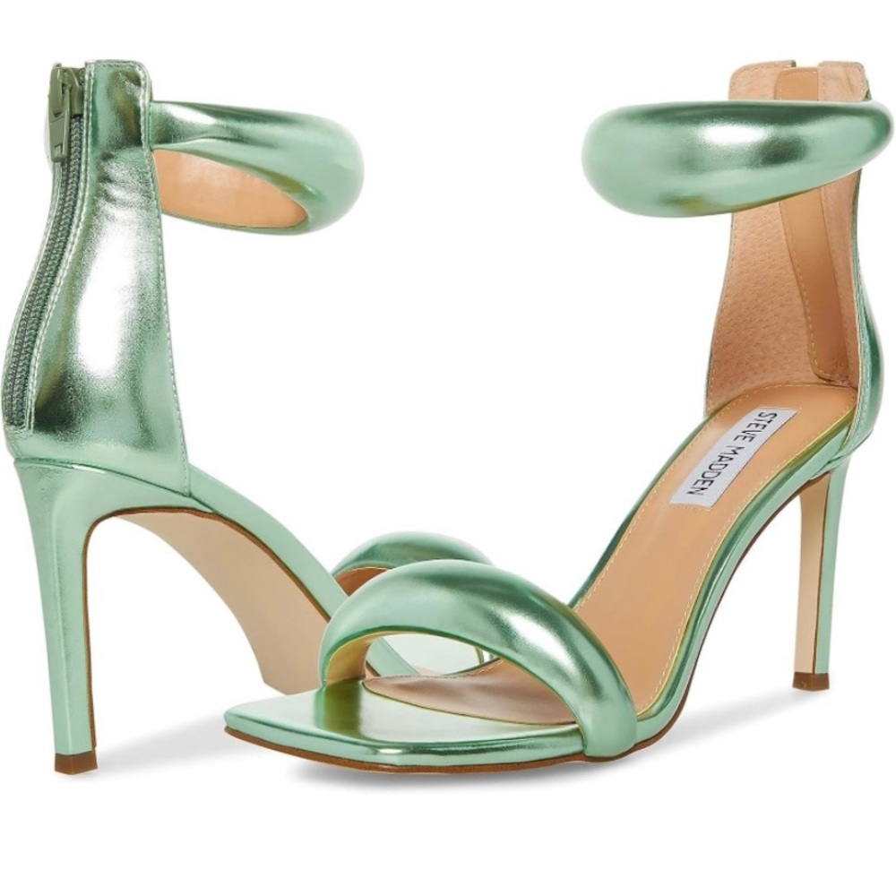 Steve Madden Mint Green Puff Heels